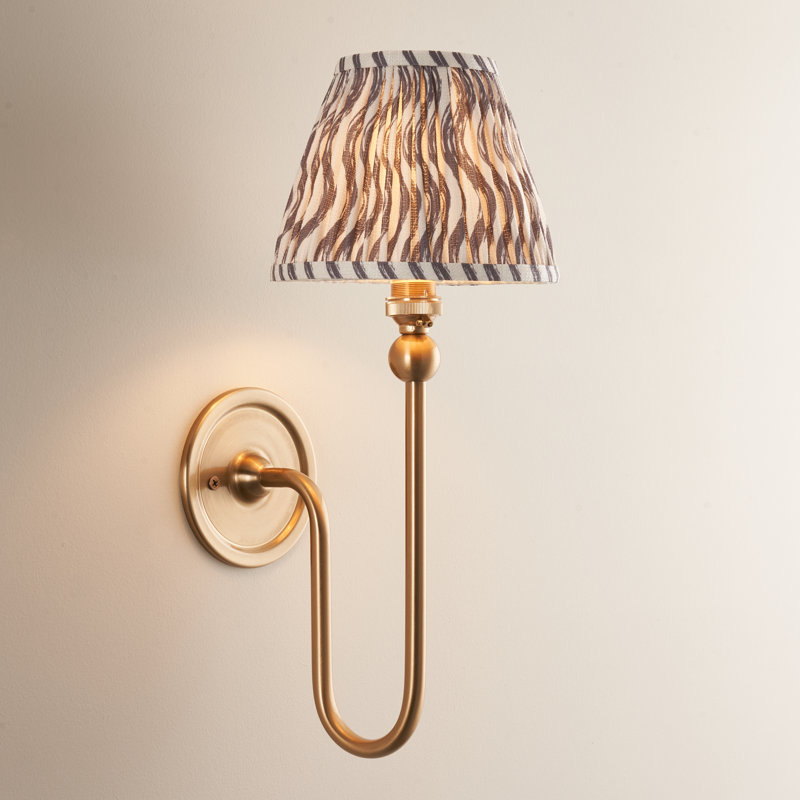 Santiago Steel Armed Sconce, Blue, 37cm H x 16cm W x 22cm D