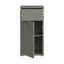 Hadiya Minimalistic bathroom cabinet with 1 door and 1 drawer, push-to-open mechanism, engineered wood, 39.8 cm W x 83.1 cm H x 34.9 cm D-131506308