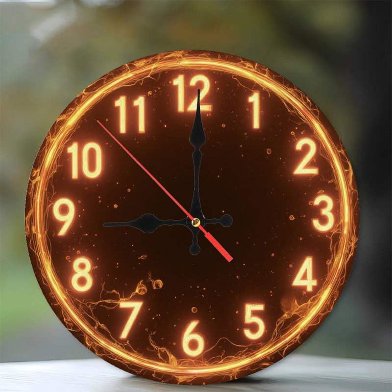 Horloge féroce avec étincelles