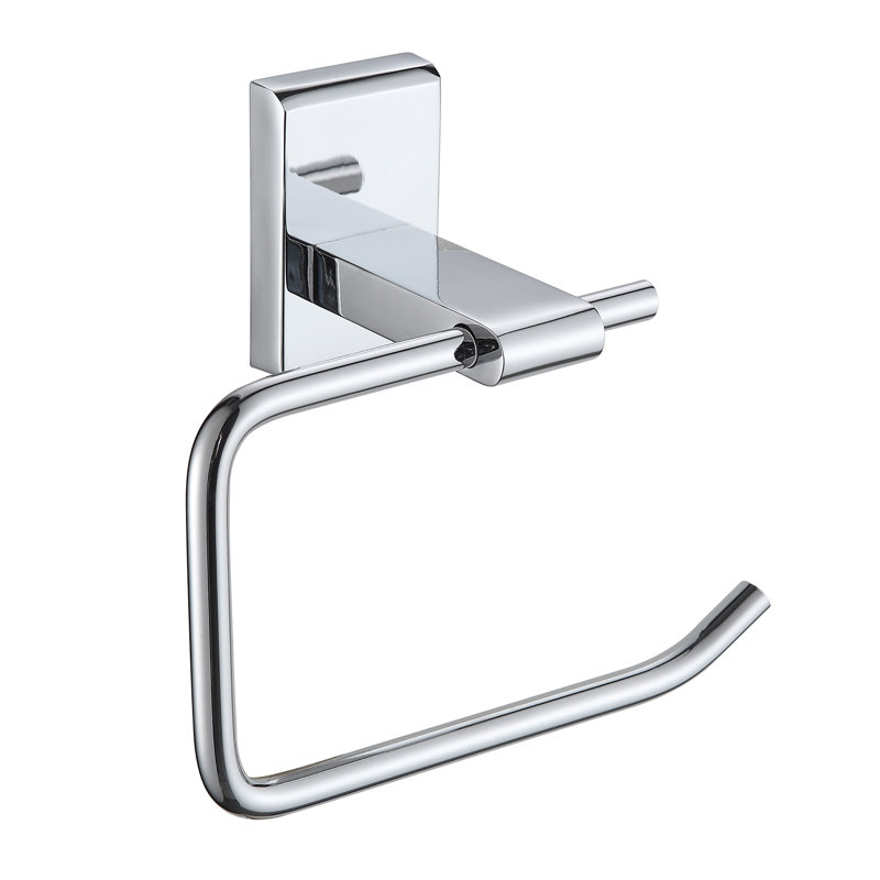 Abdulkerim Wall Mounted Toilet Paper Holder, Chrome