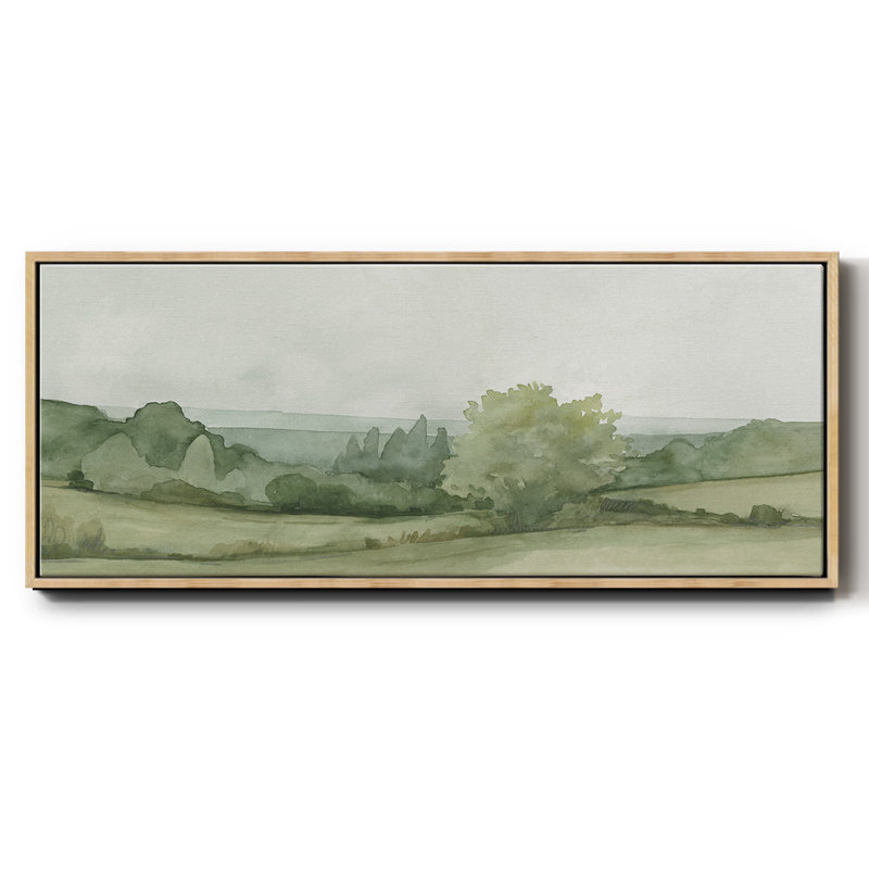 Croquis de paysage rétro II, toile encadrée