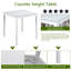 Ensemble de salle à manger 5 pièces à hauteur de comptoir avec table carrée et chaises rembourrées, décor en cristal pour une maison élégante-386255104-386255107