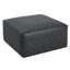 Repose-pieds carré en cuir PU, noir-276236663