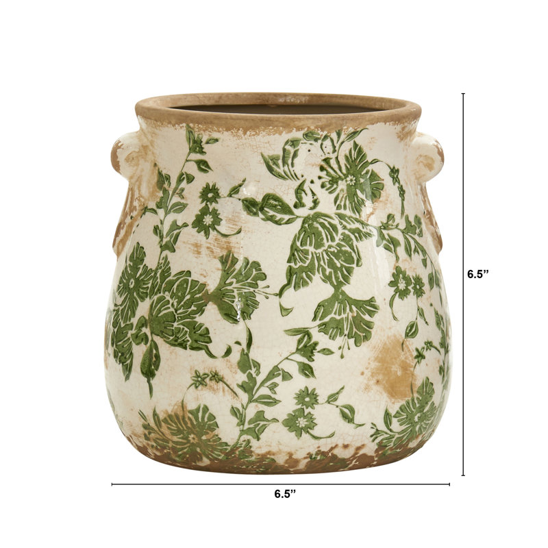Essa Ceramic Pot Planter, 6.5" H x 6.5" W x 6.5" D