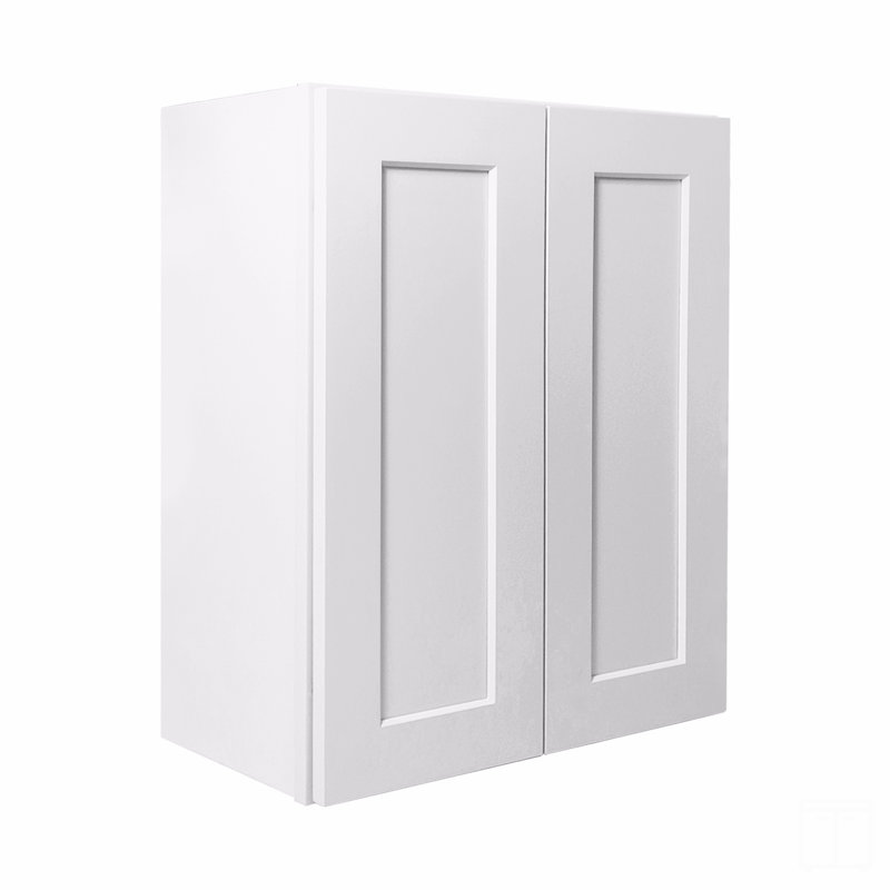 Armoire murale à double porte 2 portes et 2 tablettes pour le rangement de la cuisine, de la salle de bain, de la buanderie, des tablettes réglables