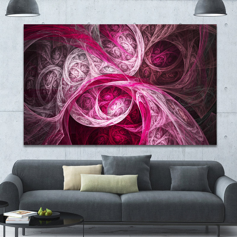« mystic rose fractal wallpaper », impression sur toile, H 20 po x l 20 po x P 1 po