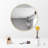 Gallen Round Metal Wall Mirror-2131460998-2131461017