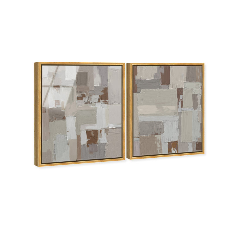 In Place Set Set by Oliver Gal, 37"H x 46"W, Gold Floater Frame