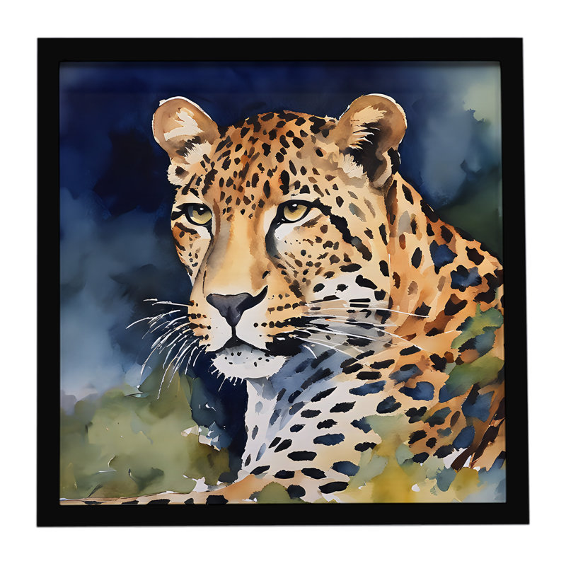 Leopard Framed Metal Print