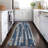 Brienna Blue Washable Indoor-Outdoor Rug - -1384772641