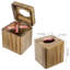 Porte-papier hygiénique carré en bois d'acacia