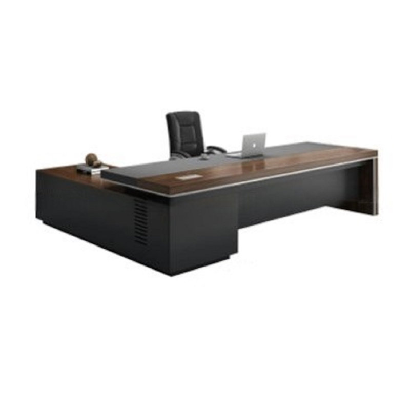 Myeka L-Shaped Manufactured Wood Reception Desk, 75cm H x 260cm W x 90cm D