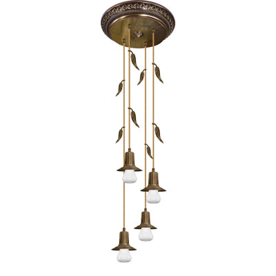 Esko 4 - Light Candle Style LED Chandelier