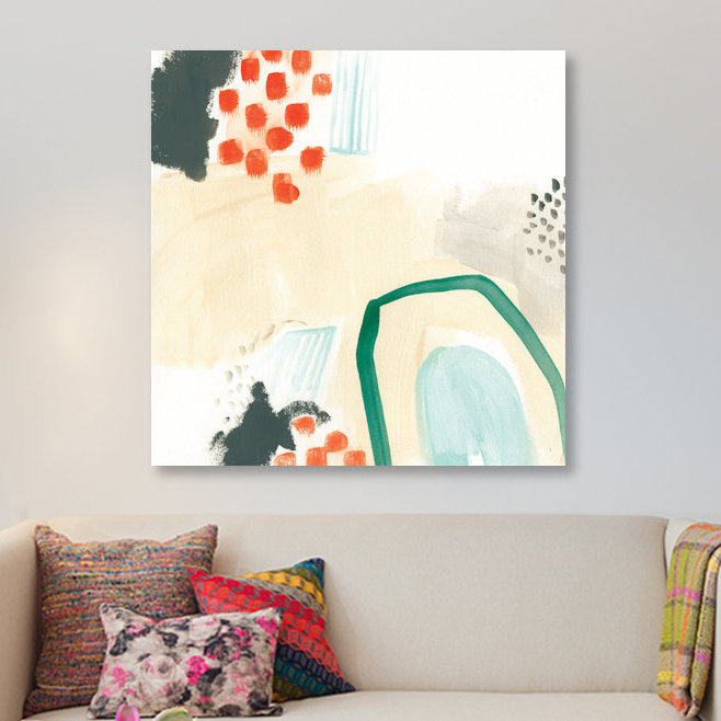 « chromatique inference iv », reproduction d’art sur toile tendue, H 37 po x l 37 po x P 1,5 po, Toile avec cadre noir