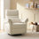 Beckette Modern Swivel Glider Nursery Power Recliner With Adjustable Headrest
