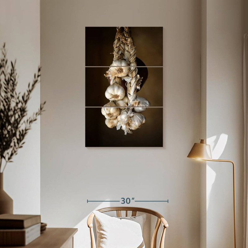 Garlic Braid, 57" H x 36" W