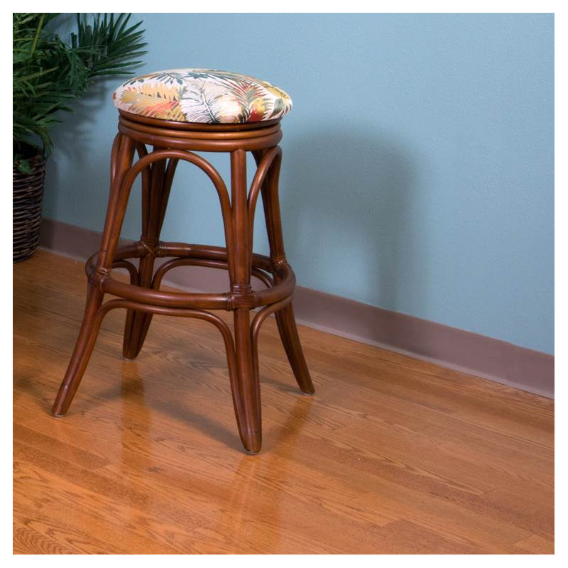 Charlestyn Swivel Upholstered Counter Stool, Dum Dum Natural, Sienna