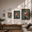 Flamingo In Still Water Coastal - Print-2011179102-2011179096