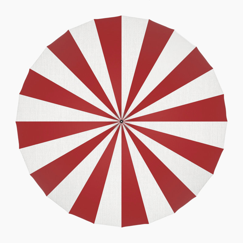 8.5' Sunbrella® Two-Tone Pagoda Umbrella, Red - Pacifica