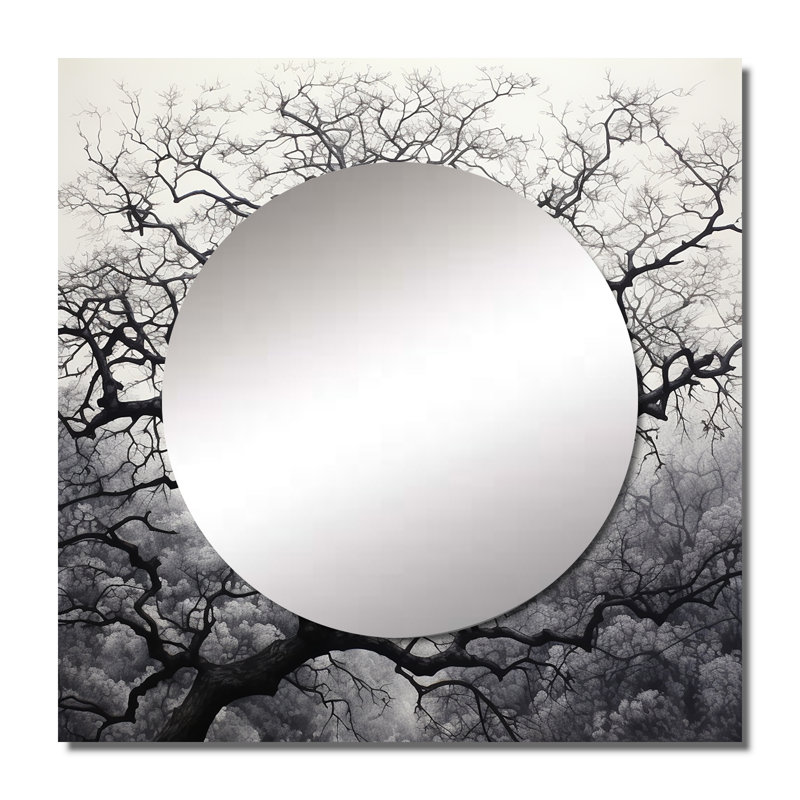 Mileta - Miroir carré pour décoration murale, 23 po x 23 po
