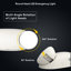 Éclairage d'urgence à DEL avec 2 lampes réglables rondes, 120 / 277VAC, pile de secours de 90 minutes, lumière d'urgence en plastique - blanc