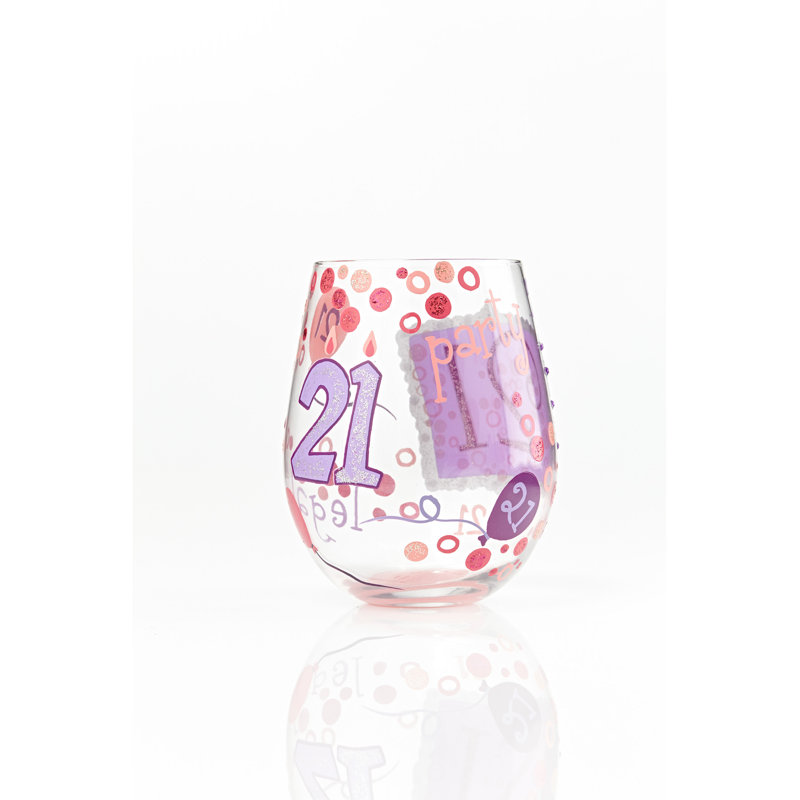 Verre à vin sans pied 21 po Lolita
