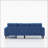 Convertible Combination Sofa Sofa L-Shaped Sofa with Storage Cabinet Footstool-1541952921