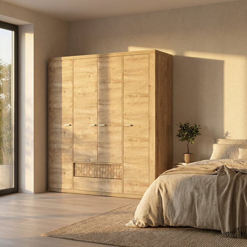 4 Door Laminate Wardrobe