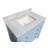 Frankfurt 36" Single Bathroom Vanity with Powder Blue Cabinet and Carrara Marble Countertop-1667135195-1667135192