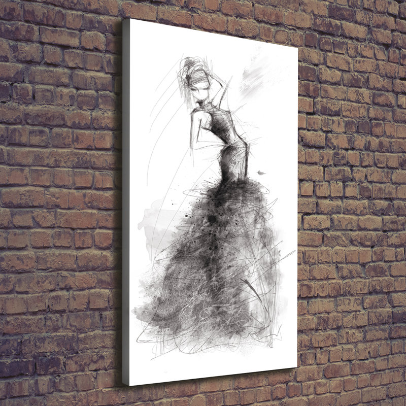 Fashion Illustration - Wrapped Canvas Print
