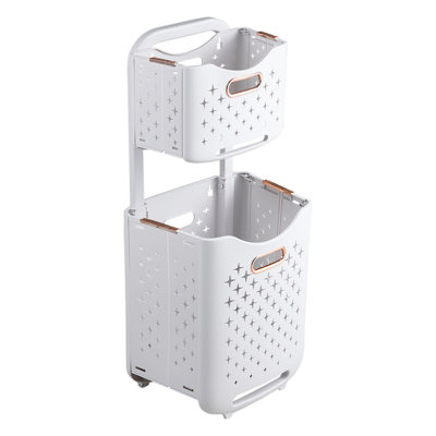 Metro Lane Polyethylene Plastic Decorative Basket