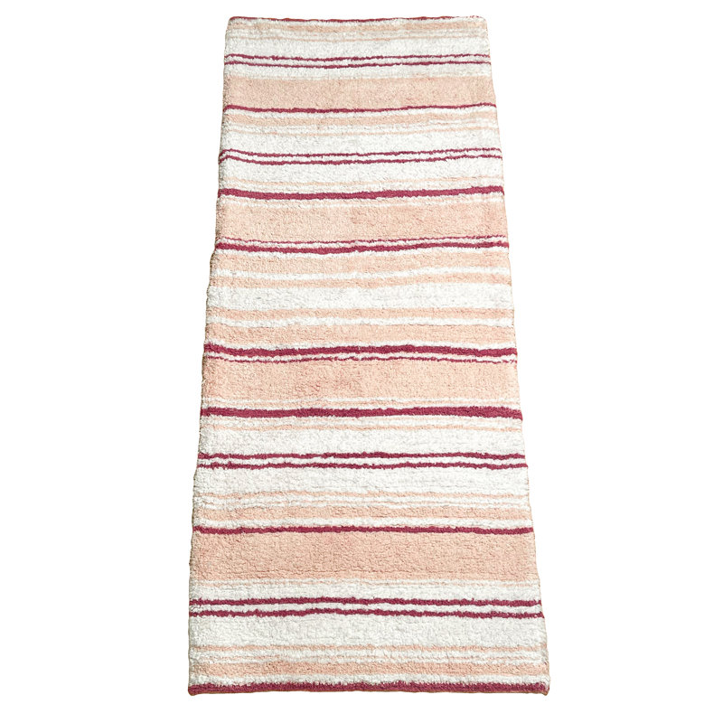 Tapis pour salle de bain Lermitage, L 24 po x L 60 po, Rose