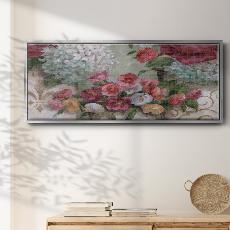 Fleurs confinées - toile encadrée, H 20 po x l 50 po