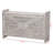 Chasca Whitewashed Wood Storage Trunk with Carved Front Panel