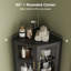Grande armoire d'angle 64,9 "avec porte en verre-1871020906-1871020909