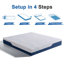 Matelas en mousse à mémoire de forme 6 po très grand (nouveau), sans fibre de verre, toucher moyen, mousse à mémoire de forme rafraîchissante, sécuritaire et confortable, matelas dans une boîte-311803280