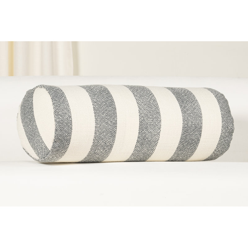Birch Lane Harding Throw Pillow Bolster, Blue Striped