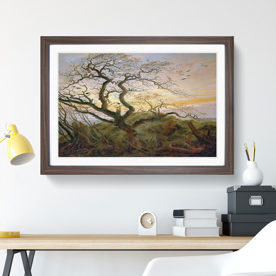 The Tree of Crows by Caspar David Friedrich - Picture Frame Painting