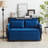 Velvet Multi-position adjustable Sofa with 2 Detachable Arm Pockets-457133296-445078448