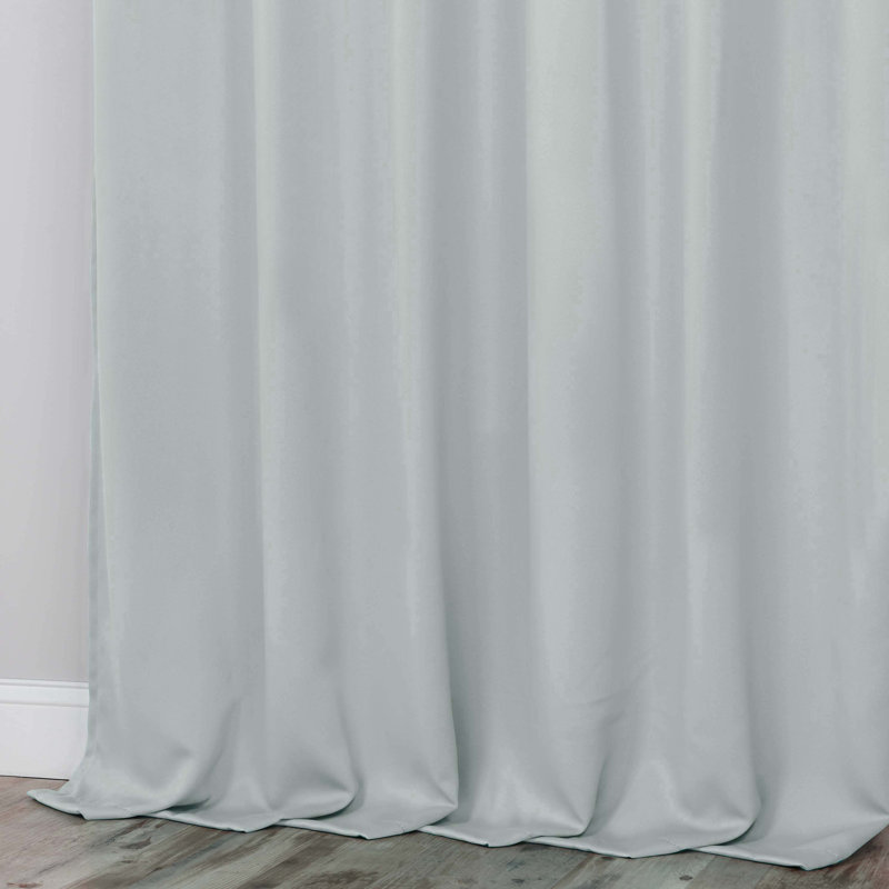 Paire de rideaux obscurcissant avec œillets Millendon, Œillets l 70 po x L 120 po, Bleu pierre
