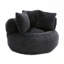 Grand fauteuil à billes avec 3 coussins et rayures, fauteuil en velours côtelé avec rembourrage, 5 couleurs, canapé d'appoint rembourré pour jouer, lire-2000916527