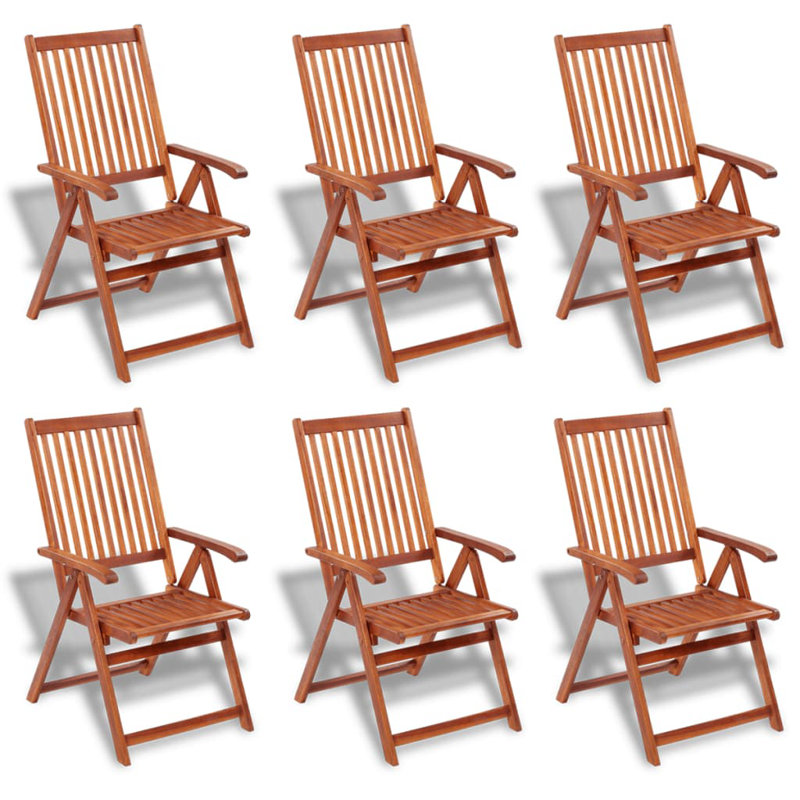 Grove 6 - Person Acacia Wood Patio Dining Set with Oval Table