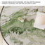 Modern round natural stone coffee table set