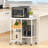 Rolling Kitchen Cart With Ample Storage For Small Spaces In Apartments (Adds Modern Charm)