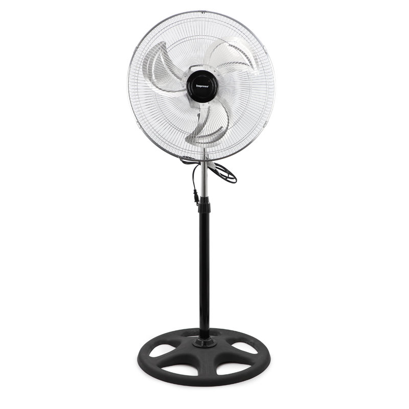 Ventilateur sur pied industriel 18 pouces Chrome Hi-Speed