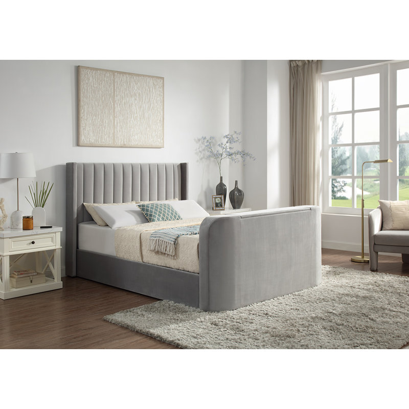 Bernia Upholstered Ottoman Storage Bed, Super King (6')