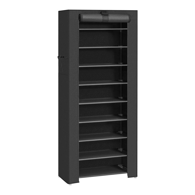 27 Pair Shoe Storage Cabinet, Black
