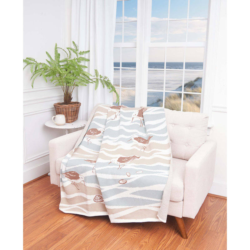 Jeté intérieur / extérieur Beach Tides Sandpipers