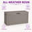 120 Gallon Large Durable Outdoor Storage and Weather Resistant Resin Deck Box-128773628