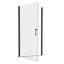 1 3/8" Adjustment, Universal Pivot Shower Door, Open Outside, With 1/4" Tempered Glass Finish